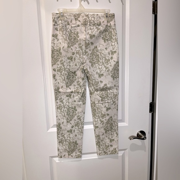 Carolina Belle Montreal Floral Ankle Pant Stretch Size 6 - Picture 2 of 9